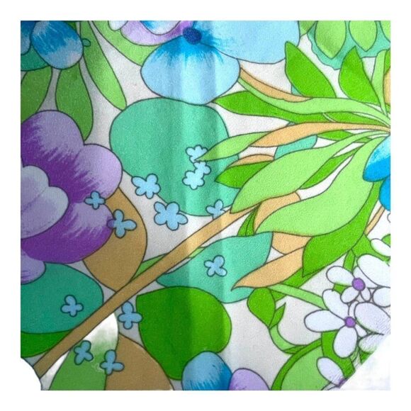 Hawaiian Floral Head Scarf Do Rag Tropical Multicolored Floral Scarf 28” X 9” - Picture 3 of 7